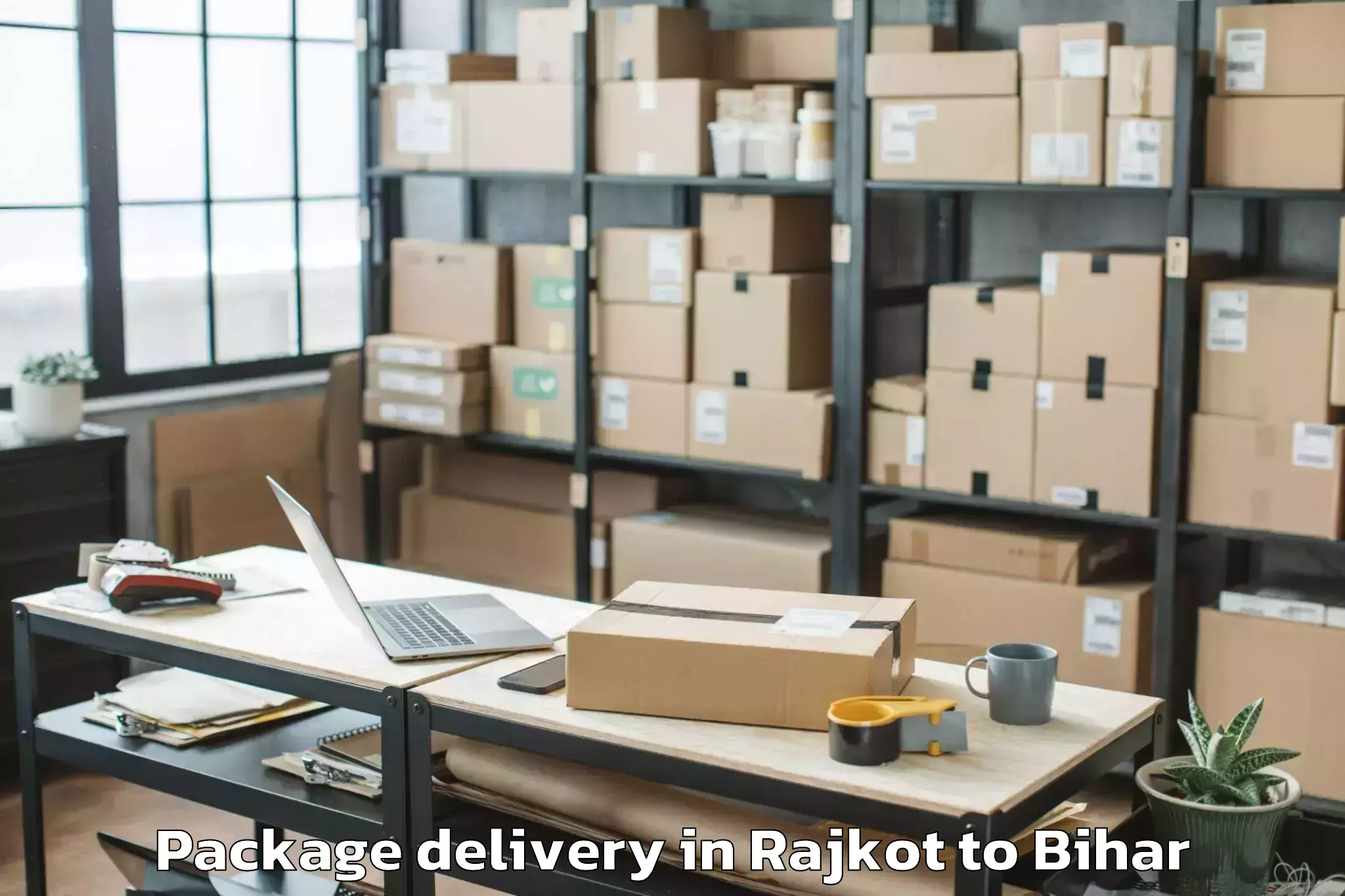 Book Rajkot to Jha Jha Package Delivery Online